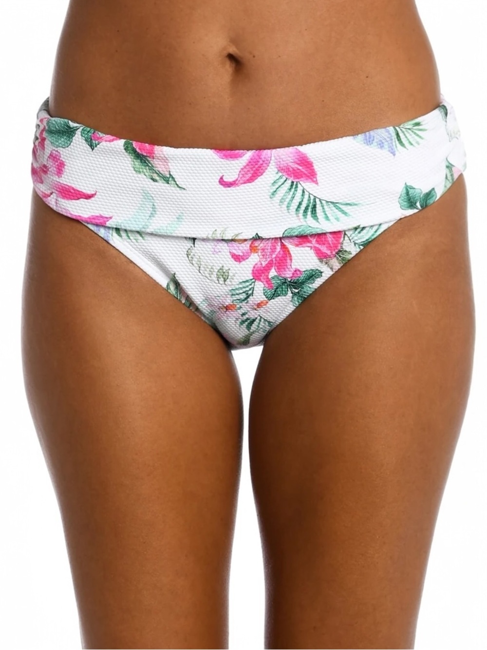 NEW La Blanca Shirred Band Hipster Bikini Bottom